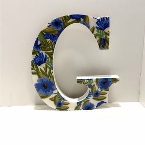 Ashland Spring Floral. Print Monogram Letter G